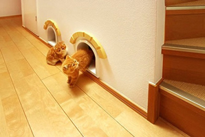 японский дом для кошек
